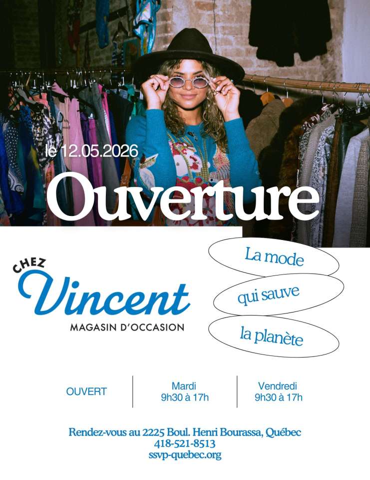 Le magasin Chez Vincent est OUVERT!!!!